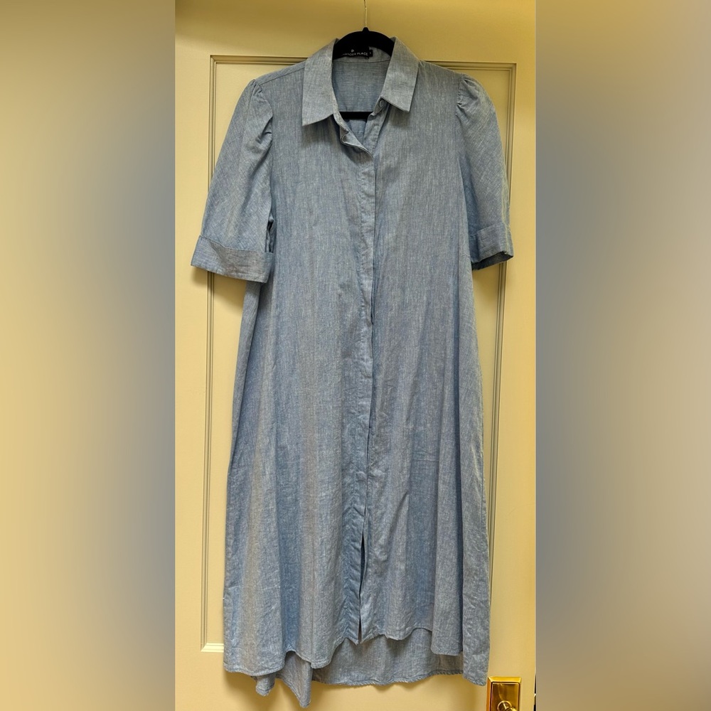 Tuckernuck Kayla Dress - Pomander Place, Size S, Chambray
